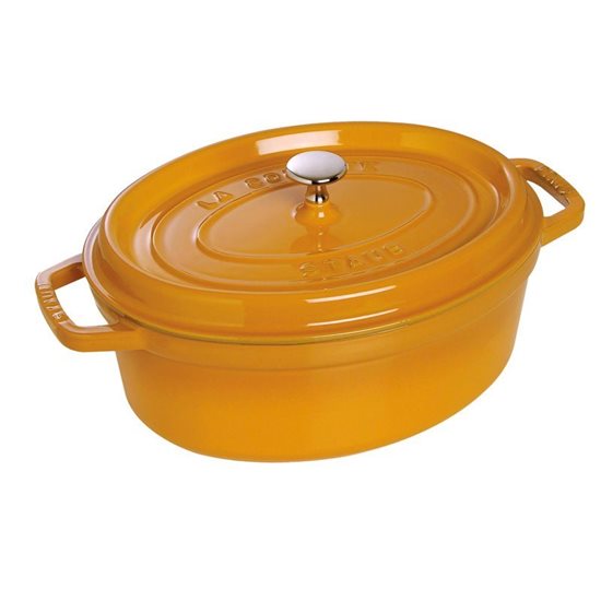 Oala Cocotte fonta ovala, 29cm/4,2L, Mustard - Staub