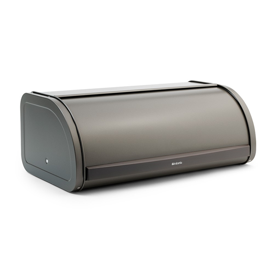 Cutie pentru paine, inox, 44,5 x 26,2 cm, Platinum - Brabantia