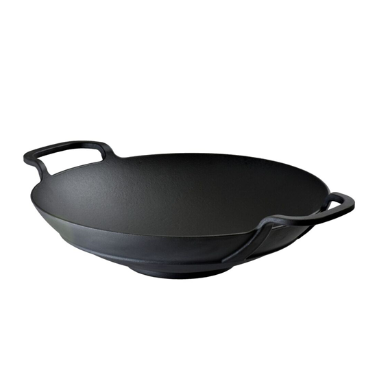 Tigaie wok 38 cm, fonta - LAVA