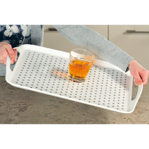 Tava servire din plastic, 45,5 x 32 cm, Negru - Kesper