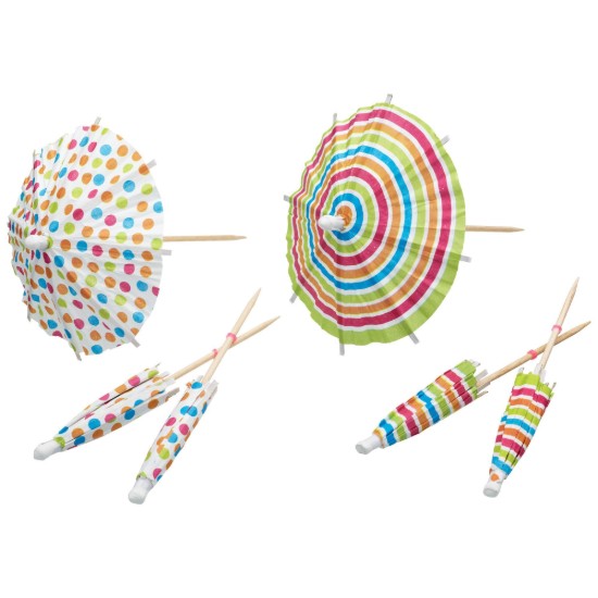 Set 12 umbrelute cocktail, "Bar Craft" - Kitchen Craft