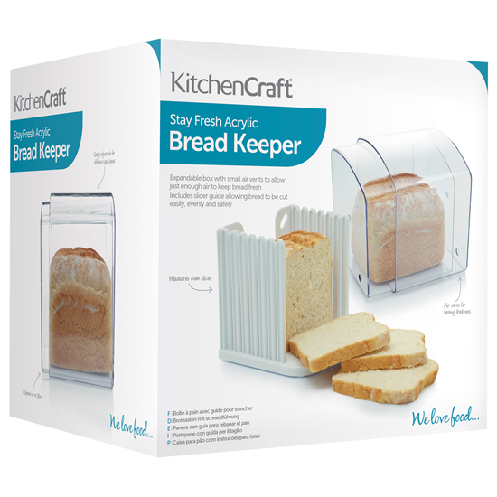 Cutie paine cu ghidaj pentru feliere - Kitchen Craft