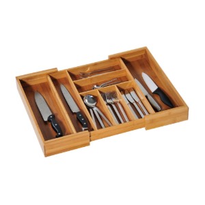 Tava extensibila pentru tacamuri, 35-58 cm, bambus - Kesper