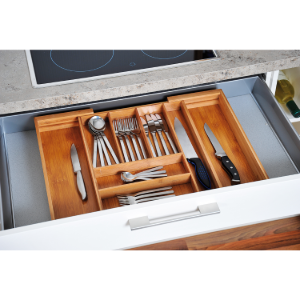 Tava extensibila pentru tacamuri, 35-58 cm, bambus - Kesper