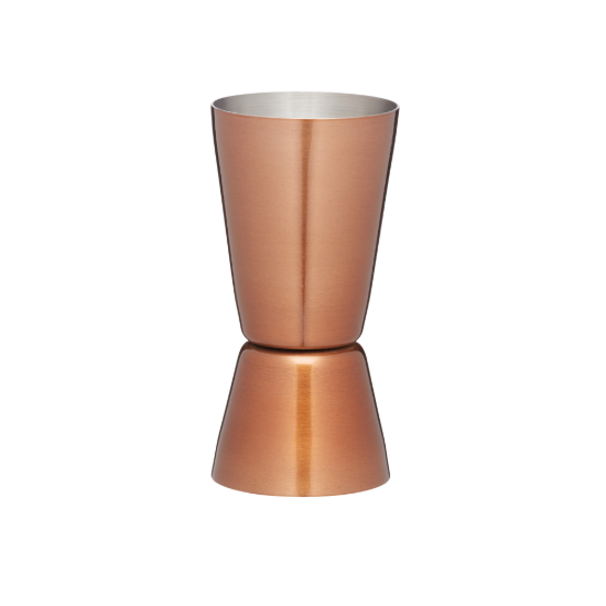 Pahar dublu masura pentru cocktail, inox, 25/50 ml, Cupru - BarCraft