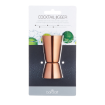 Pahar dublu masura pentru cocktail, inox, 25/50 ml, Cupru, "Bar Craft" - Kitchen Craft