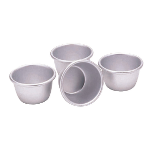 Set 4 forme budinca, aluminiu, 7,5 cm/150 ml - Kitchen Craft