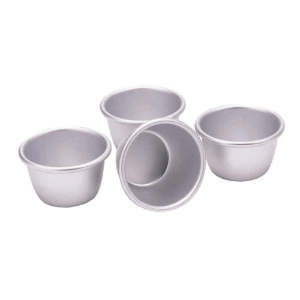 Set 4 forme budinca, aluminiu, 7,5cm/150 ml - Kitchen Craft