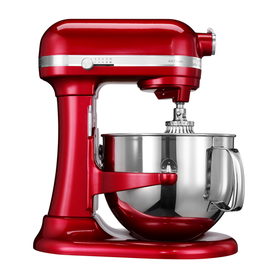 Mixer cu bol 6.9L, Artisan, Model 7580, Candy Apple - KitchenAid