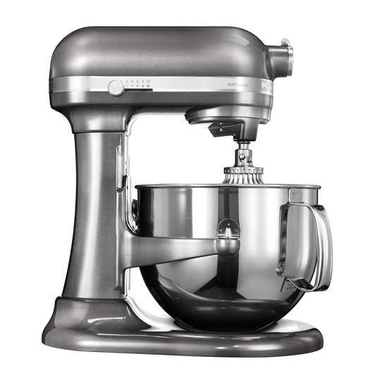 Mixer cu bol 6.9L, Artisan, Model 7580, Medallion Silver - KitchenAid