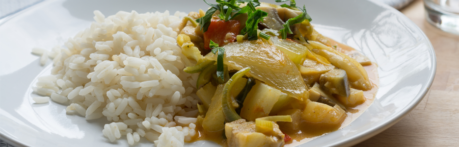 Curry verde cu legume