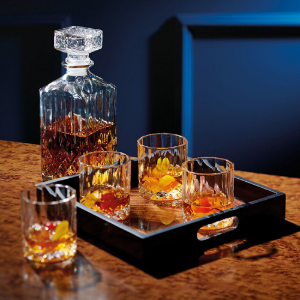 Set decantor si pahare whisky, 5 piese, sticla, "Bar Craft" - Kitchen Craft