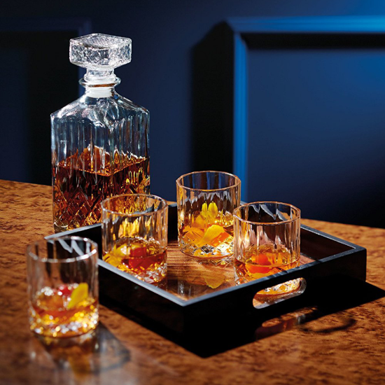 Set decantor si pahare whisky, 5 piese, sticla - BarCraft