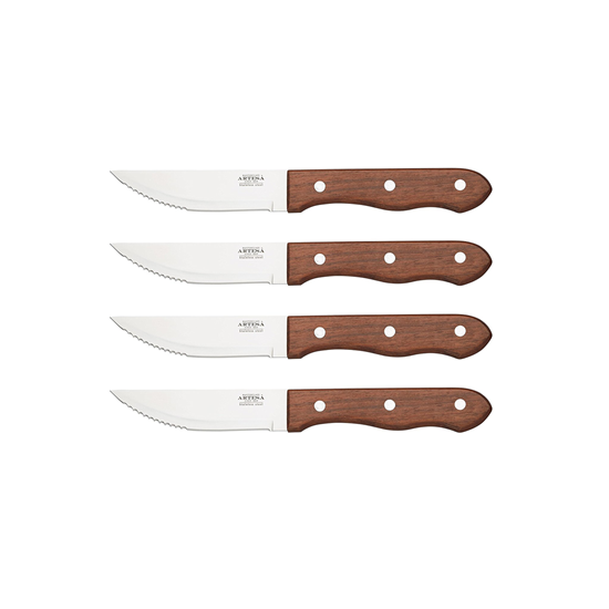 Set 4 cutite pentru friptura, otel inoxidabil - Kitchen Craft