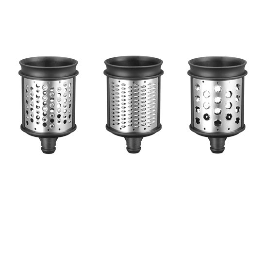 Set 3 razatori cilindrice pentru maruntire branzeturi si legume - KitchenAid