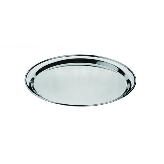 Tava servire rotunda "Economy", 30 cm, inox - Grunwerg