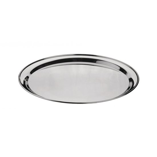 Tava servire rotunda "Economy", 40 cm, inox - Grunwerg