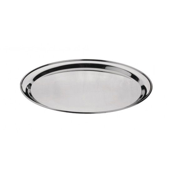 Tava servire rotunda, inox, 40 cm, "Economy" - Grunwerg