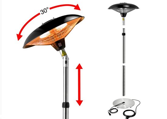 Lampa flexibila pentru exterior, 2100 W - Unold