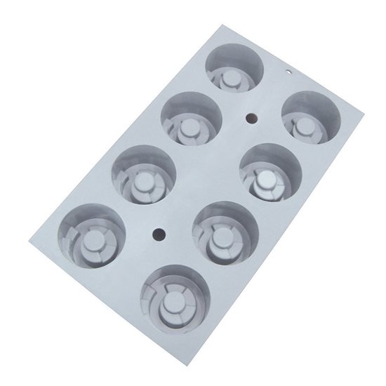 Forma din silicon pentru 8 prajituri cilindrice, 30 x 17,6 cm - de Buyer