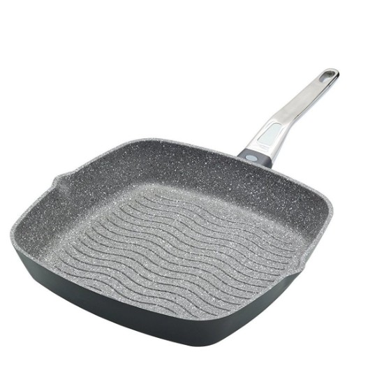 Tigaie grill, aluminiu, 28 cm - Kitchen Craft