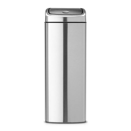 Cos de gunoi dreptunghiular "Touch Bin , 25 L, Matt Steel - Brabantia