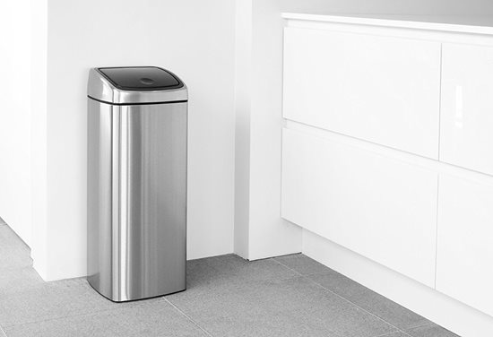 Cos de gunoi dreptunghiular "Touch Bin , 25 L, Matt Steel - Brabantia