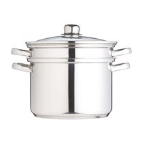 Oala pentru gatit la aburi, inox, 26 cm/7,5L - Kitchen Craft