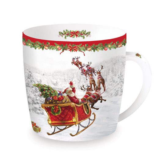 Cana din portelan 350 ml “Christmas Time - Santa's sleigh” - Nuova R2S