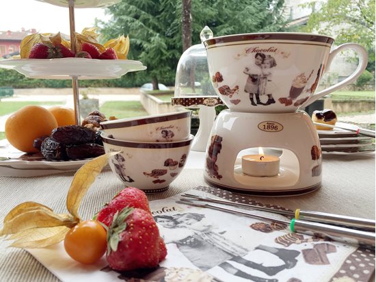 Set fondue "Vintage Chocolate" 6 piese - Nuova R2S