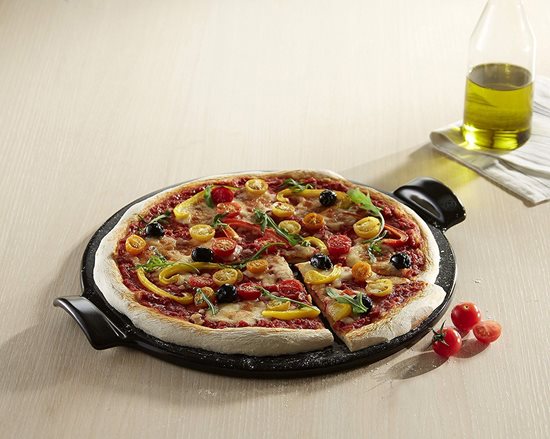 Tava pizza, ceramica, 36,5cm, Charcoal - Emile Henry
