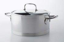 Cratita inox, cu capac, 18cm/2,2L, "Atlantis" - Demeyere