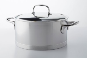 Cratita inox, cu capac, 18cm/2,2L, "Atlantis" - Demeyere