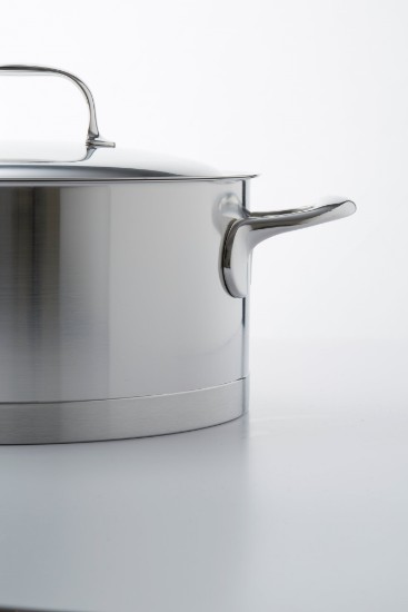 Cratita inox, cu capac, 18cm/2,2L, "Atlantis" - Demeyere