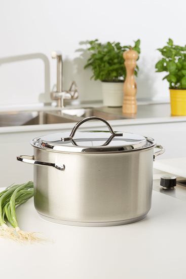 Cratita inox, cu capac, 28cm/8L "Resto" - Demeyere