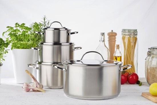 Cratita inox, cu capac, 28cm/8L, "Resto" - Demeyere