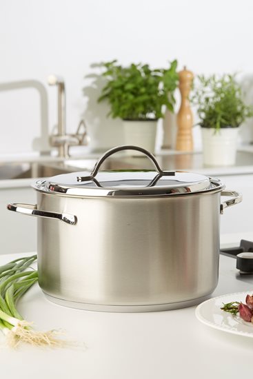 Cratita inox, cu capac, 24cm/6L, "Resto" - Demeyere