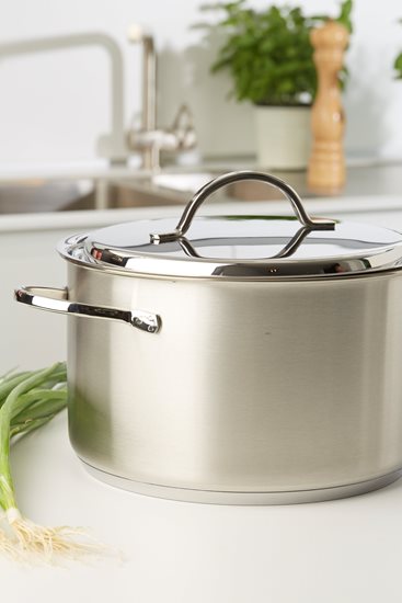 Cratita inox, cu capac, 28cm/8L "Resto" - Demeyere