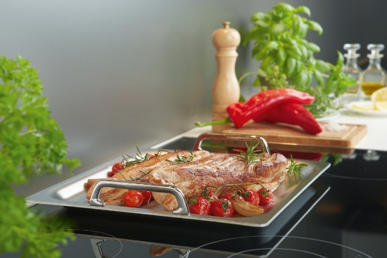 Tava Teppanyaki 5-ply, inox, 39 x 27 cm, "Specialties" - Demeyere