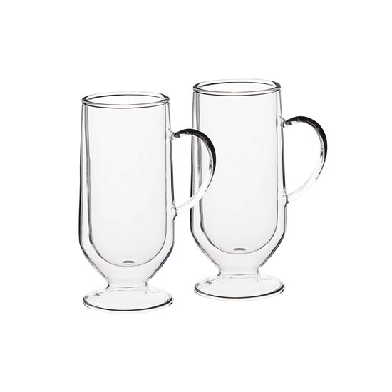 Set 2 cani latte, cu perete dublu, 325ml, LE’XPRESS - Kitchen Craft