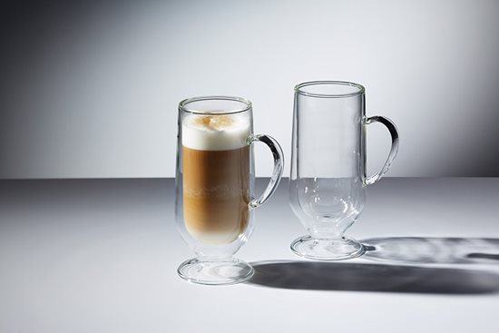 Set 2 cani latte, cu perete dublu, 325ml, LE’XPRESS - Kitchen Craft