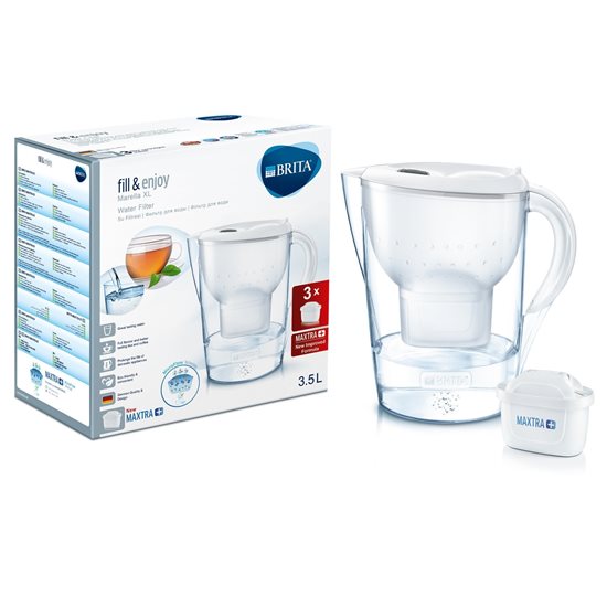 Starter pack BRITA Marella XL 3,5 L (white) + 3 filtre Maxtra+