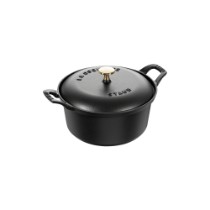 Oala Cocotte, fonta, 20cm/2,45L "La Coquette", Black - Staub