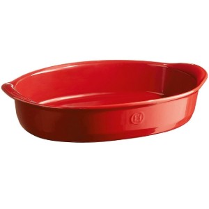Tava ovala, ceramica, 41,5 x 26,5 cm/3,8L, Burgundy - Emile Henry