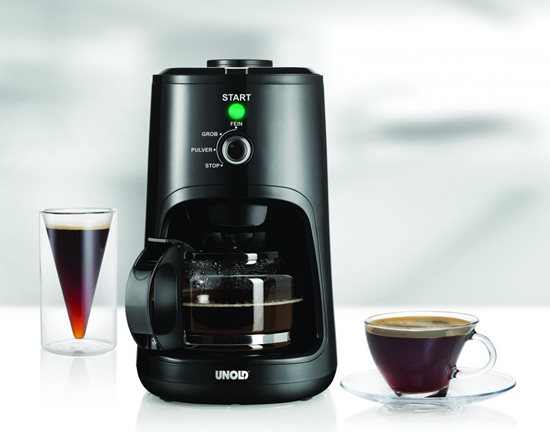 Cafetiera electrica compacta cu rasnita 0,6 L, 900 W - Unold