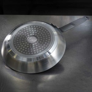 Tigaie antiaderenta, 24 cm, "Choc Resto Induction HACCP", Galben - de Buyer