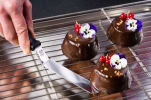 Spatula decorare glazura, 9 cm, inox - de Buyer