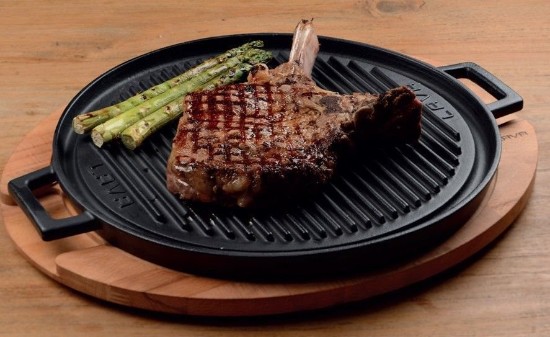 Grill fonta, cu suport, 28 cm - LAVA