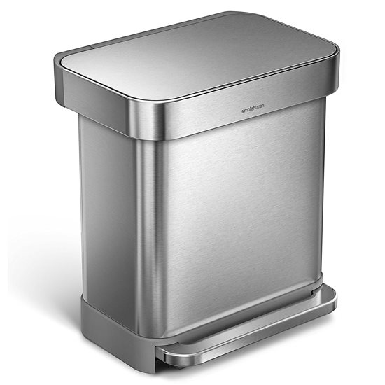 Cos de gunoi cu pedala, 30 L, inox - simplehuman