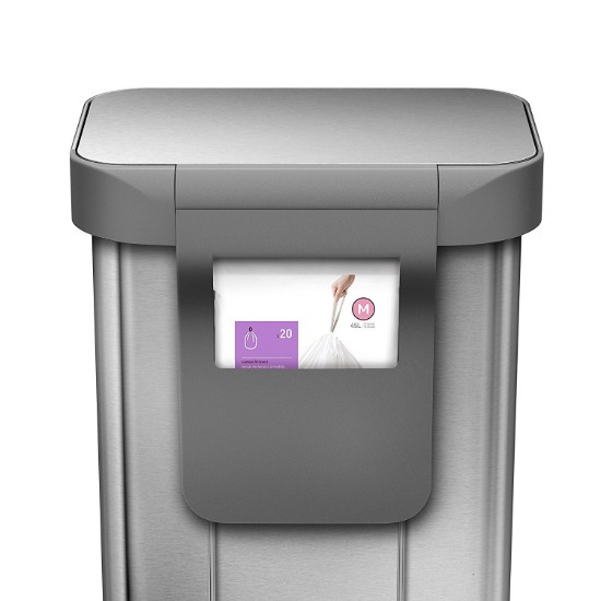 Cos de gunoi cu pedala, 45 L, inox, Brushed - simplehuman